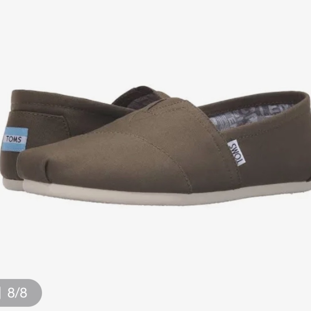 W Toms size 7 grey